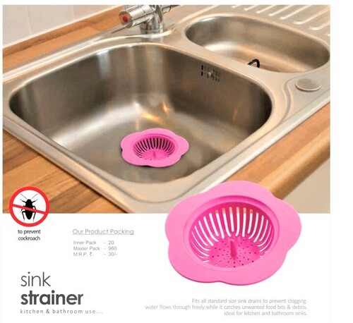 कई रंगों में उपलब्ध प्लास्टिक सिंक ड्रेनर