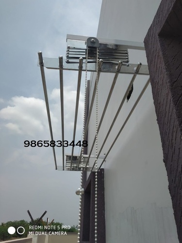 Ceiling Cloth Hangers - ELEGANZA Model, 5 to 8 Feet Size, Installation and Maintenance Free, Convenient Height Adjustment