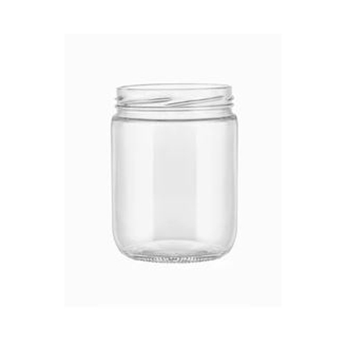 Transparent Round Glass Jar