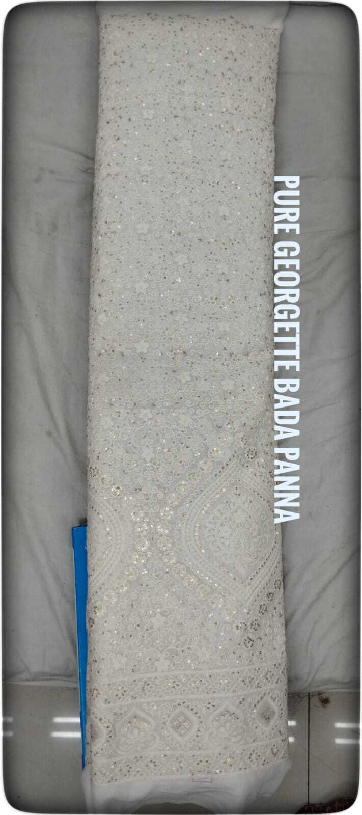 Dyeable Fabrics - Dyeable White Printed Fabric, Quick Dry, Washable, Plain Style For Fancy Dress And Lehenga Manufacturing