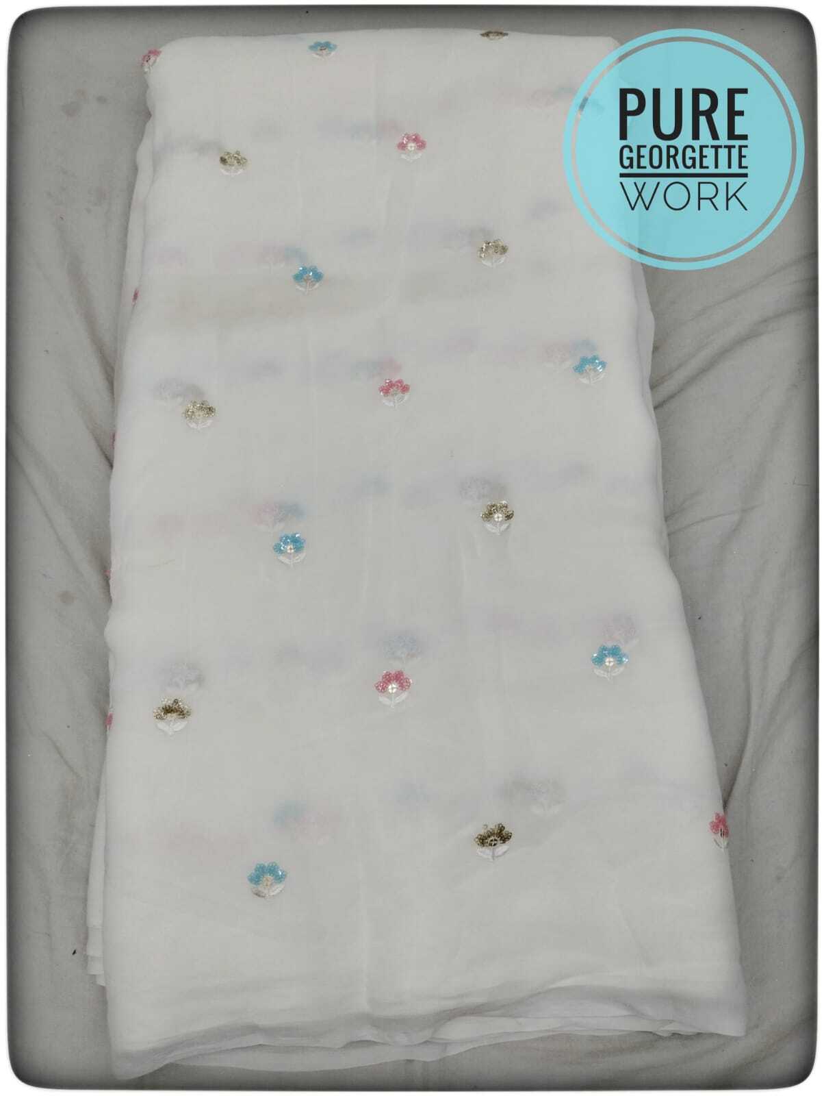 Dyeable Fabrics - Dyeable White Printed Fabric, Quick Dry, Washable, Plain Style For Fancy Dress And Lehenga Manufacturing