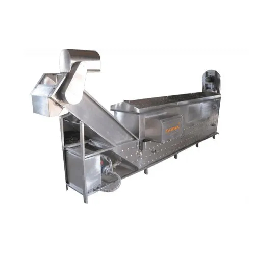 उच्च दक्षता वाली सब्जी और फल निरंतर कन्वेयर ब्लैंचर मशीन