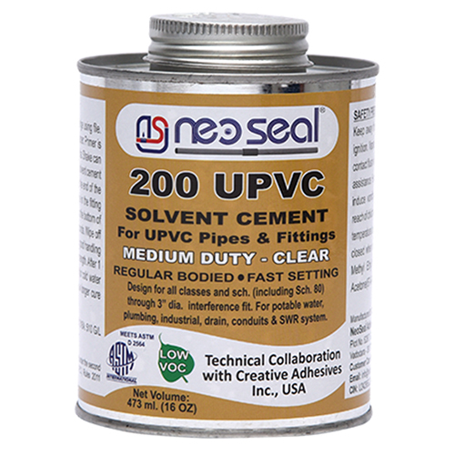 Black 473Ml 200 Medium Bodied Upvc Solvent Cement