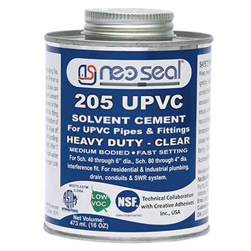 White 473Ml 205 Medium Bodied Upvc Solvent Cement