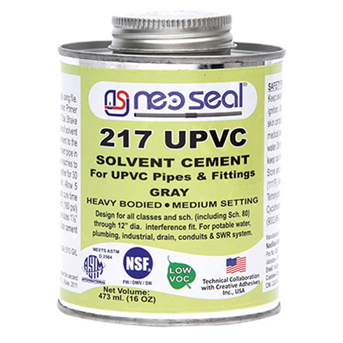 473ml 217 Heavy Bodied Industrial UPVC Solvent Cement