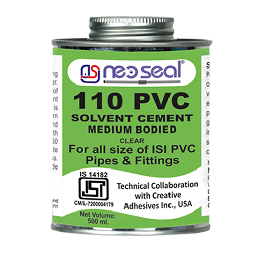 ग्रे 110 500Ml मीडियम बॉडी वाला पीवीसी सॉल्वेंट सीमेंट