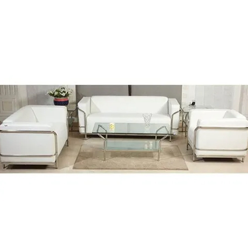 सफ़ेद 4 सीटर सोफा सेट