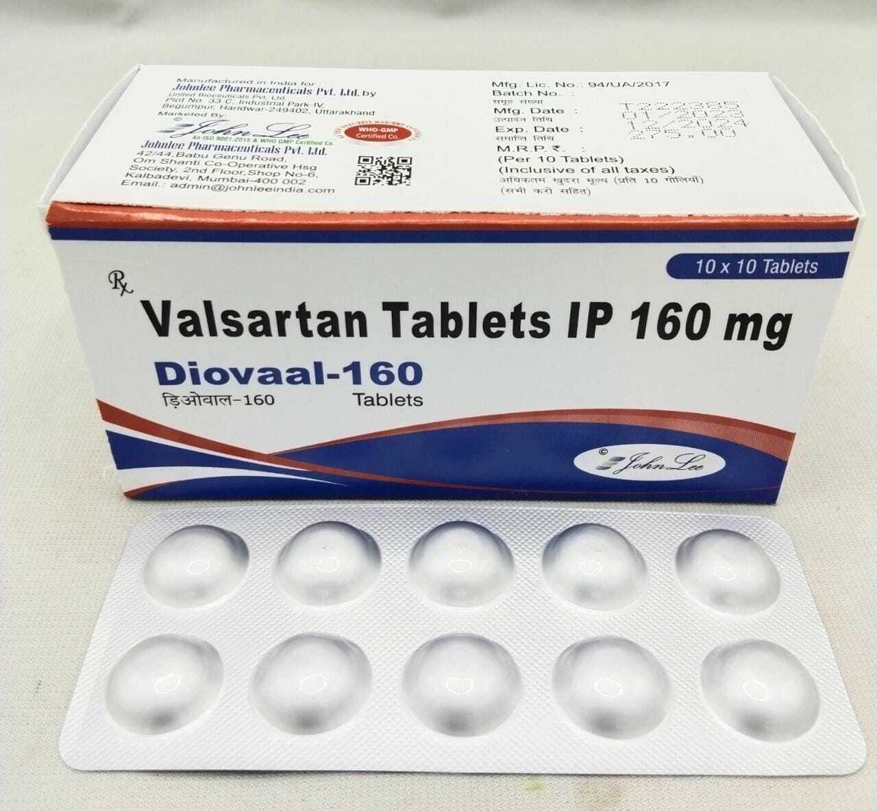 Valsartan Tablet - 40mg, Blister Pack | Treats High Blood Pressure & Heart Failure, Improves Survival After Heart Attack, Lowers Hospitalization Risks