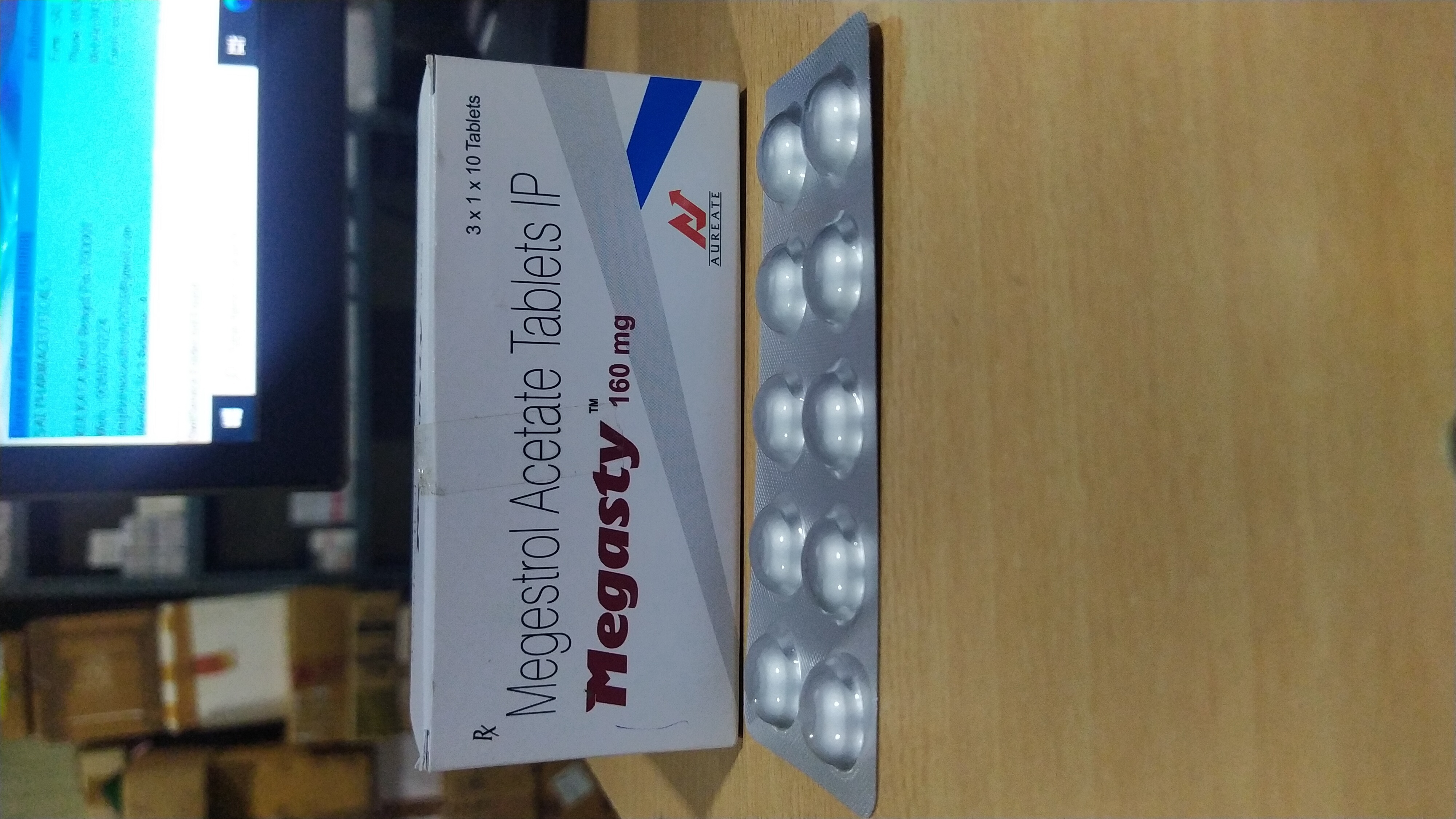 Megasty 160mg Tab - Synthetic Hormone Treatment For Hormone-dependent Breast And Endometrial Cancer | Relieves Symptoms, Aids Appetite Recovery