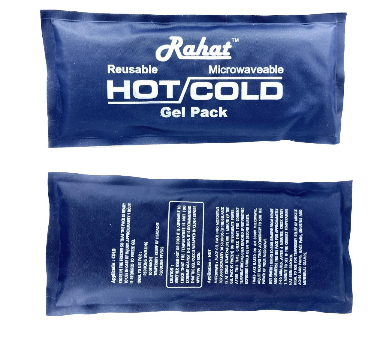 Hot And Cold Gel Pack - Navy Blue, 11x5 Inch | Stress Reduction Therapy Equipment, Pain Relief And Personal Care