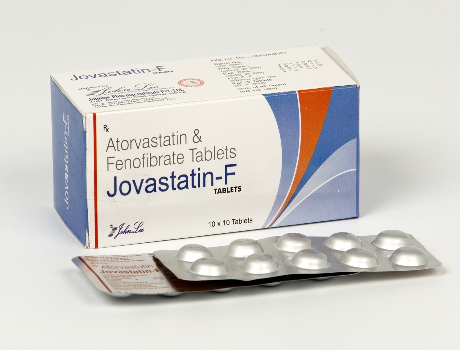 Atorvastatin Tablets - Atorvastatin Calcium Ip 10mg + Ezetimibe Ip 10mg + Fenofibrate Ip 160mg, Cholesterol Management | Cardiovascular Health Support