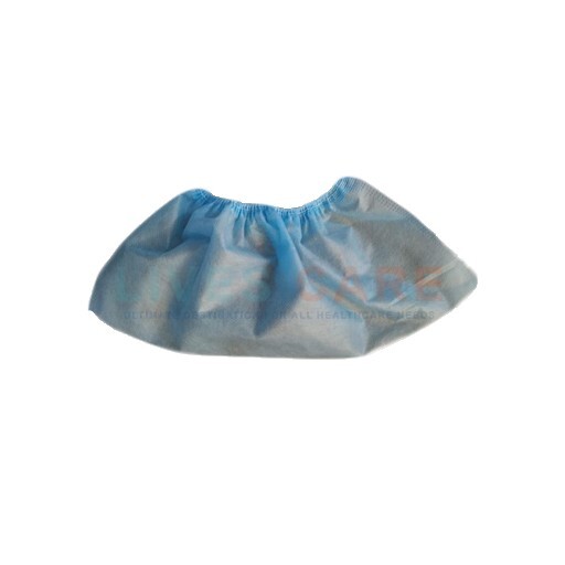 Disposable Nonwoven Shoe Cover - Spunbond Nonwoven Pp, 43x18cm, Blue, 40gsm | Semi-translucent Fabric, Unisex Style, Ideal For Medical & Agriculture Uses