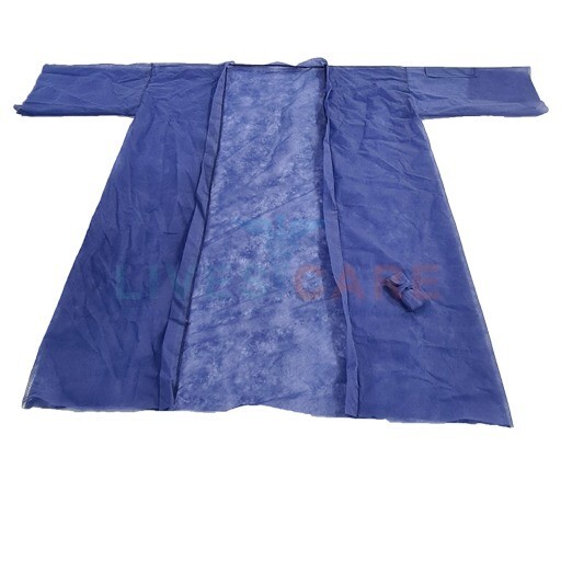 Disposable Kimono Gown With Separate Belt - Spunbond Non-woven Pp, 28 Gsm , Pocket On Sleeve For Tie Belt, Available In White, Black, Navy Blue & Custom Colors