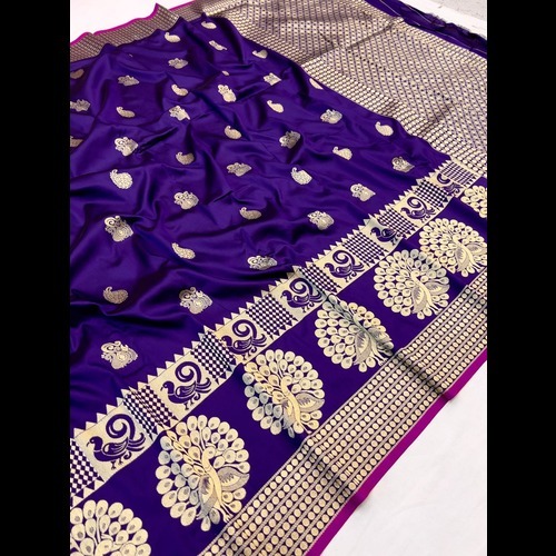 Banarasi Silk Saree - Luxurious Fabric, Intricate Traditional Weaves, Vibrant Colors, Exquisite Draping