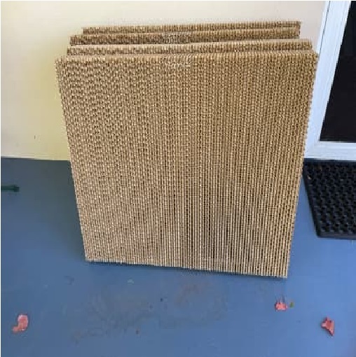 Brown And Green Brown Honeycomb Cooling Pad Manufacturer From Pune Maharashtra