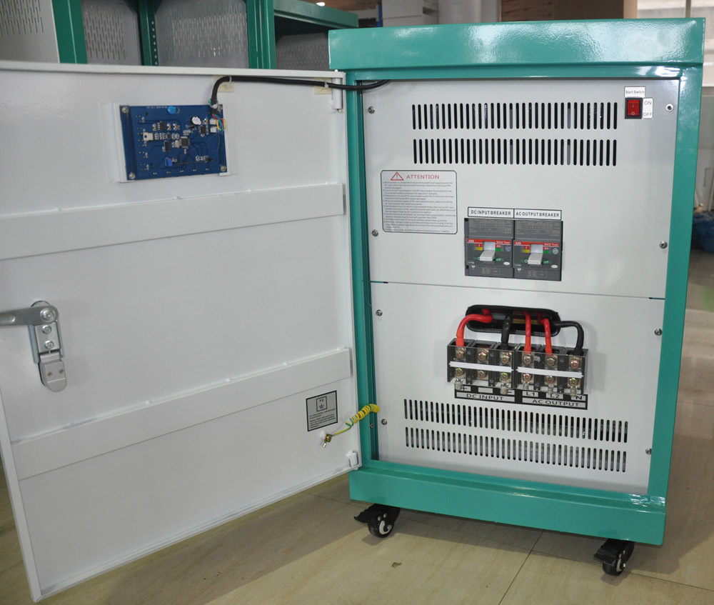 White 15kw Dc-ac Off Grid Pure Sine Wave Inverter With Split Phase 120-240v Power Output 60hz