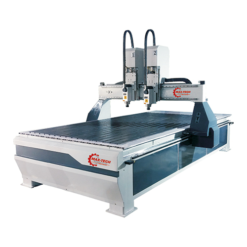 White Dm-1525 Dual Head Cnc Router Machine