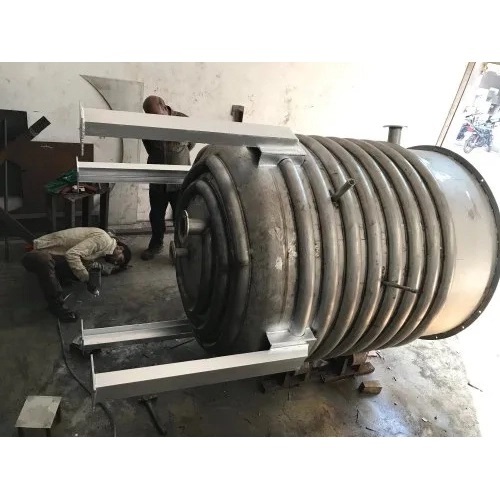 Stainless Steel Jacketed Reactor - 500-40000 Liter Capacity | Silver, Chemical Processing Solution