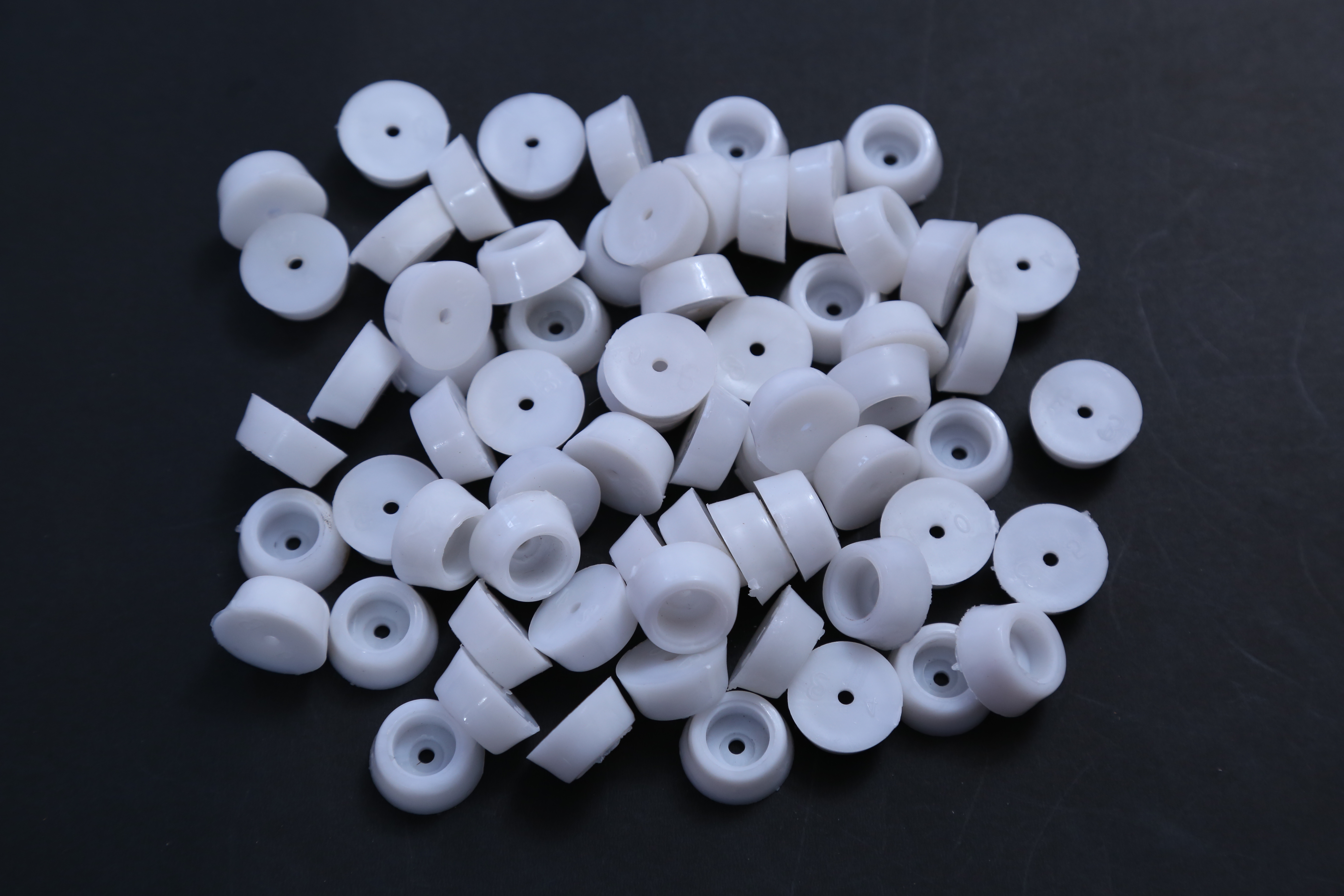 5no. - Plastic Door Stopper | White Color, Suitable For Commercial Applications, Durable Plastic Material