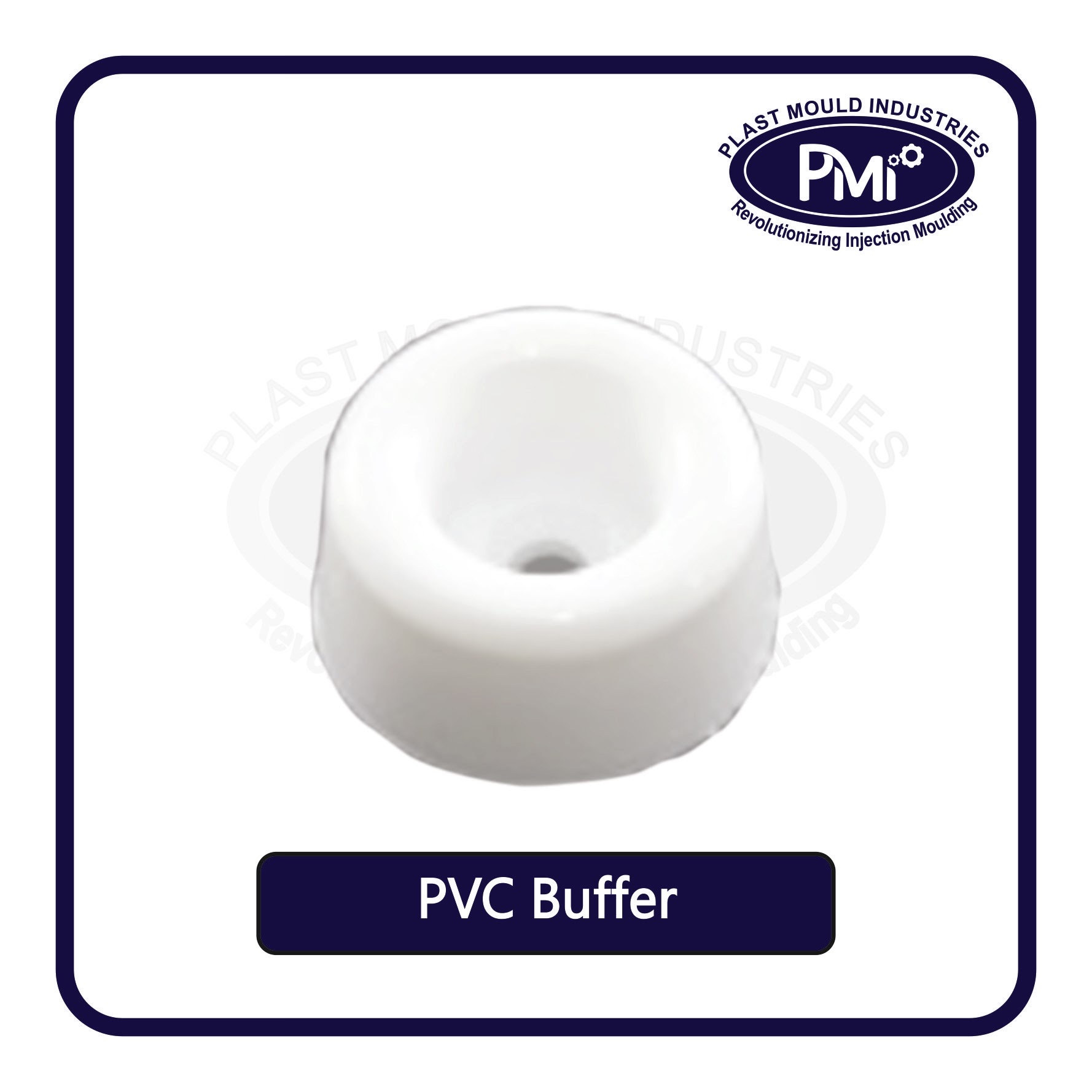 5no. - Plastic Door Stopper | White Color, Suitable For Commercial Applications, Durable Plastic Material