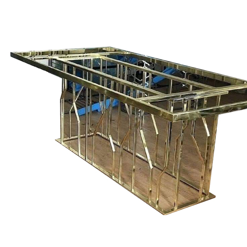 Indian Style Steel Pvd Coated Dining Table