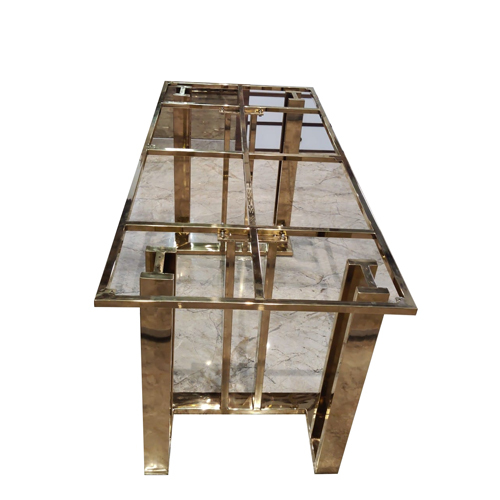 इंडियन स्टाइल पीवीडी कोटेड डाइनिंग टेबल