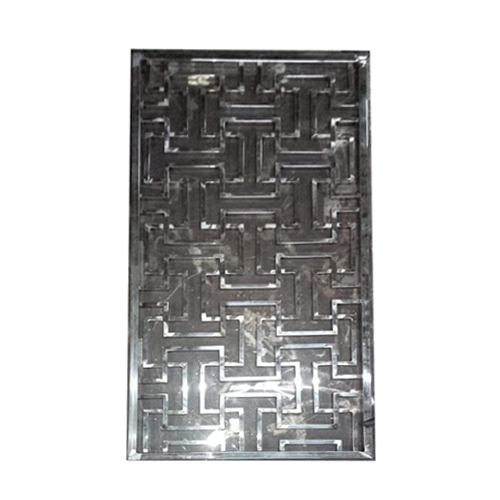Pvd Coated Gold Mirror Finish Partition - Stainless Steel, Modern Design With Durable Features