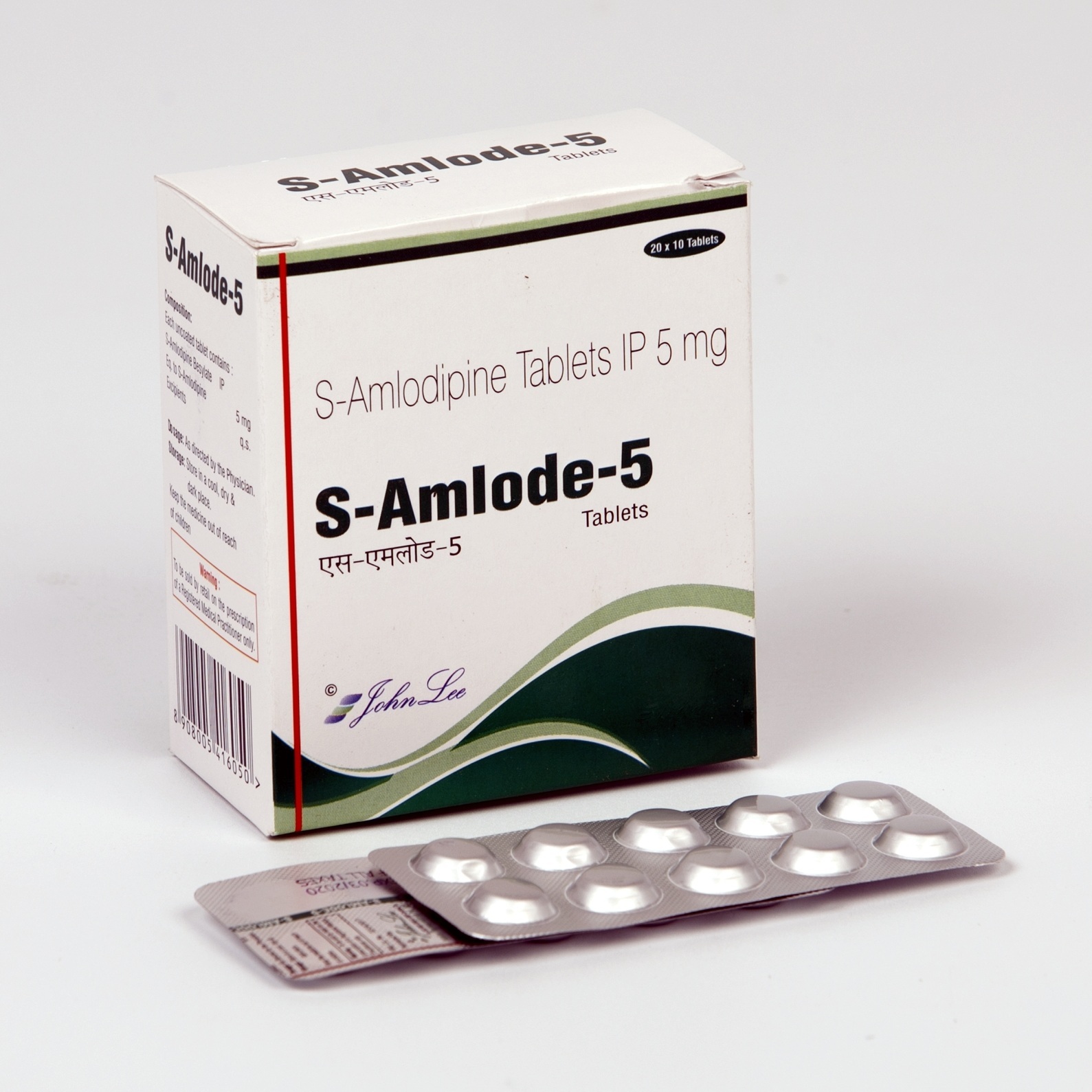 S-amlodipine Tablets - 2.5mg & 5mg | Dihydropyridine Calcium Channel Blocker For Effective Hypertension Management
