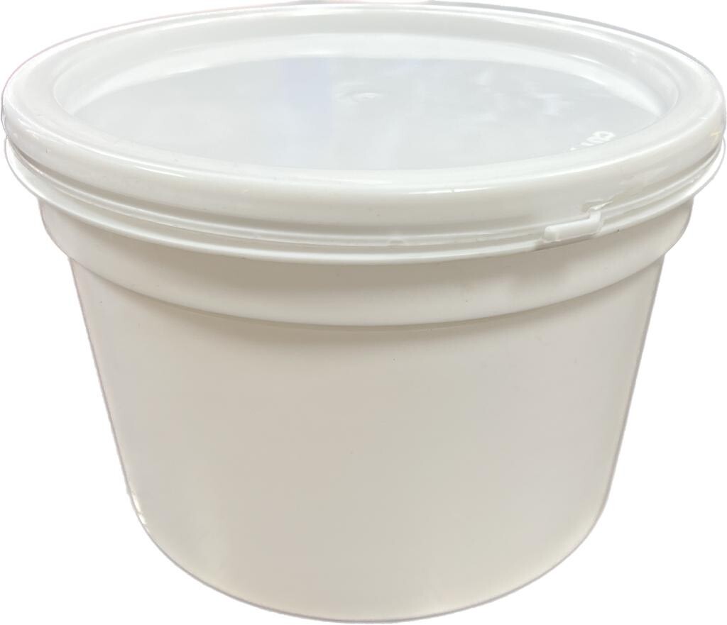 2 Kg Plastic Container - Rigid Plastic Bucket, Round Shape | Available In All Colors