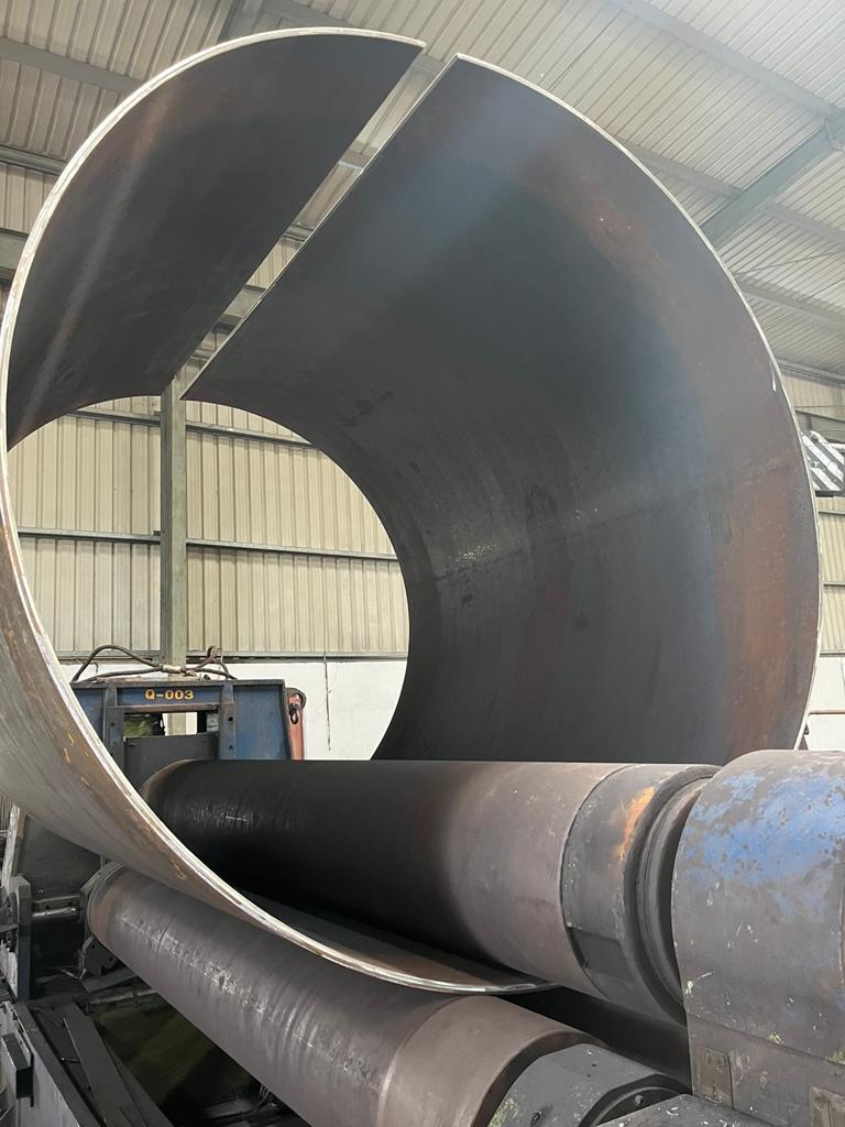 Plate Bending Work On Site