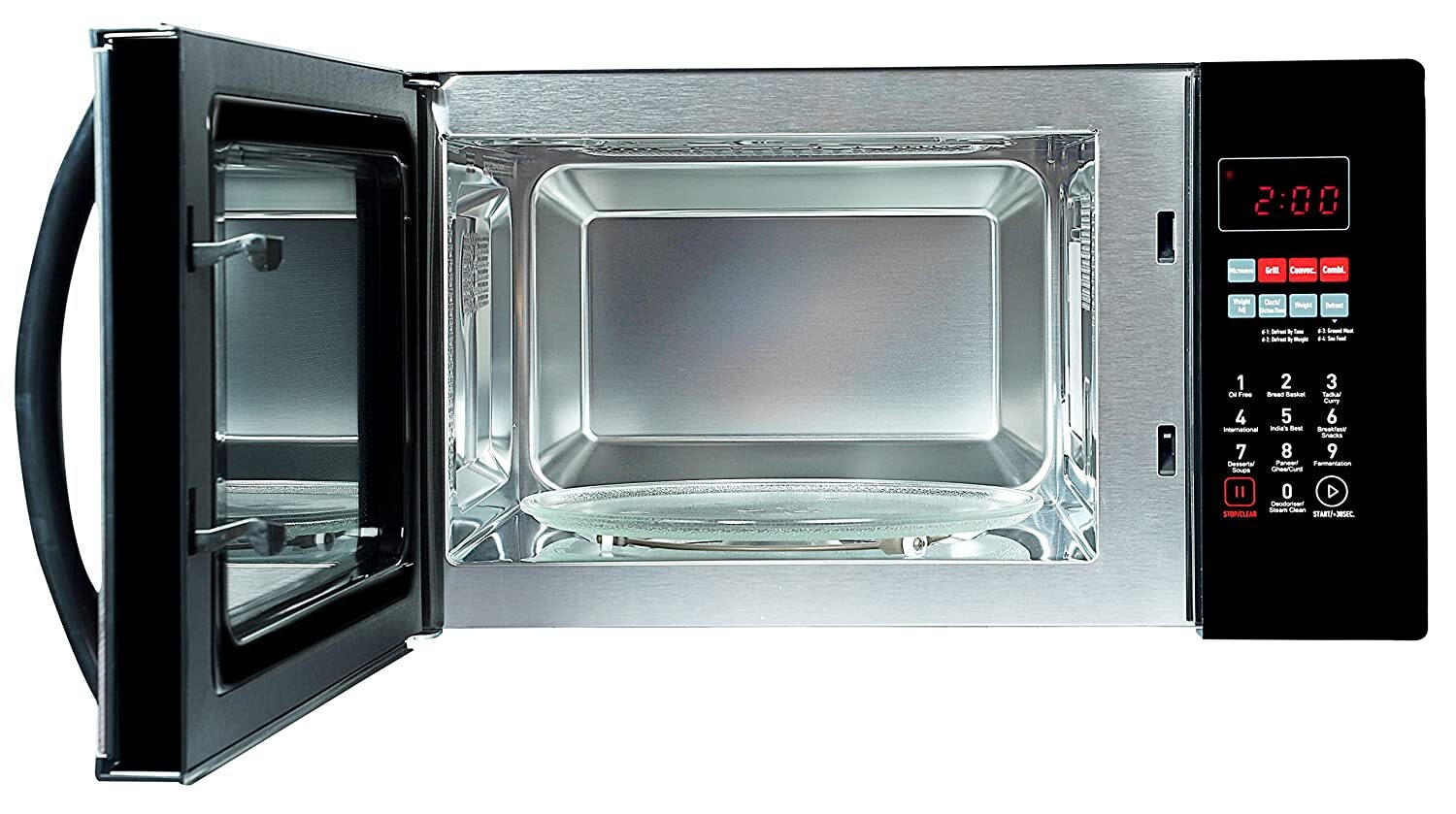 Red Daisy Microwave Oven.