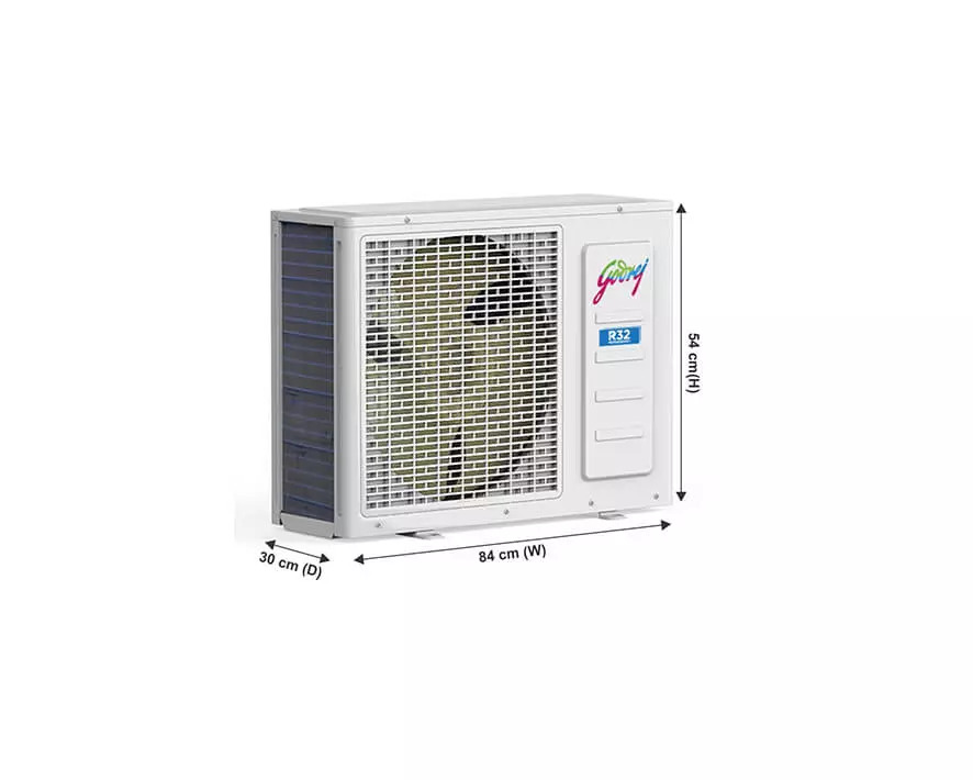White Godrej 1.5 Ton 3 Star Fixed Speed Split Ac