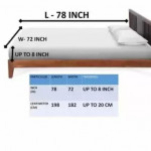 Multi Color Microfiber King Abstract Fitted (Elastic) Bedsheet