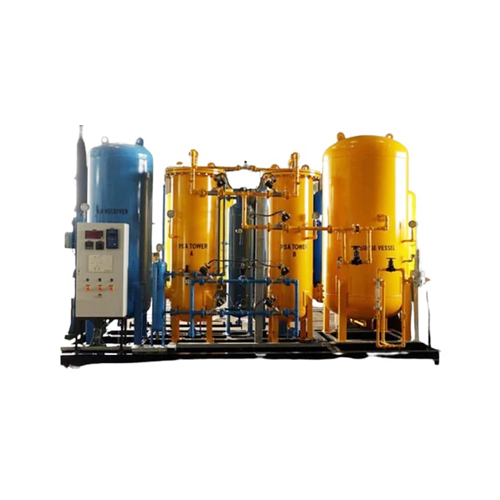 MS Model Nitrogen Gas Plant - Mild Steel, 5-1000 Nm3/hr Capacity | Automatic, Blue, 1 Year Warranty