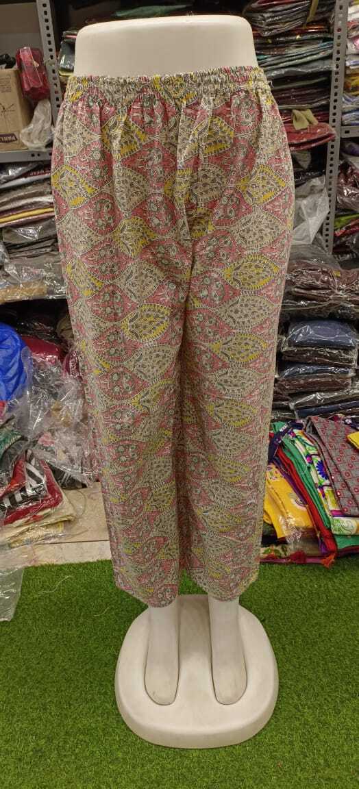 Plazo Collection - Cotton & Rayon Fabric, Free Size, Mixed Colors | Washable, No Fade, Random Printed Designs Available
