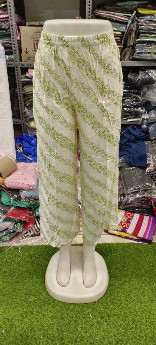 Plazo Collection - Cotton & Rayon Fabric, Free Size, Mixed Colors | Washable, No Fade, Random Printed Designs Available