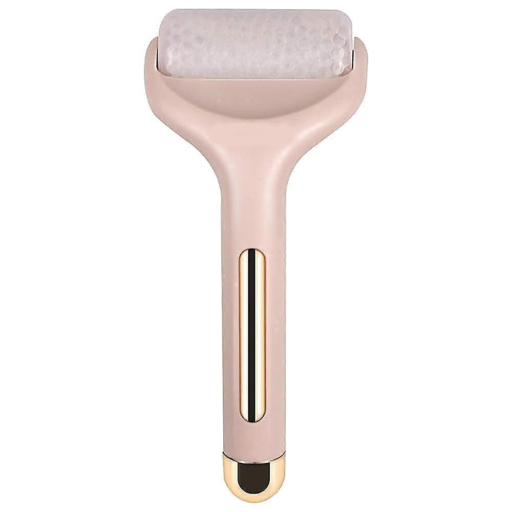 Flawless Ice Roller - Plastic, 9 X 4 X 3 Cm | Pink Color, Massager For Pore Reduction And Skin Tone Improvement, Cooling Effect