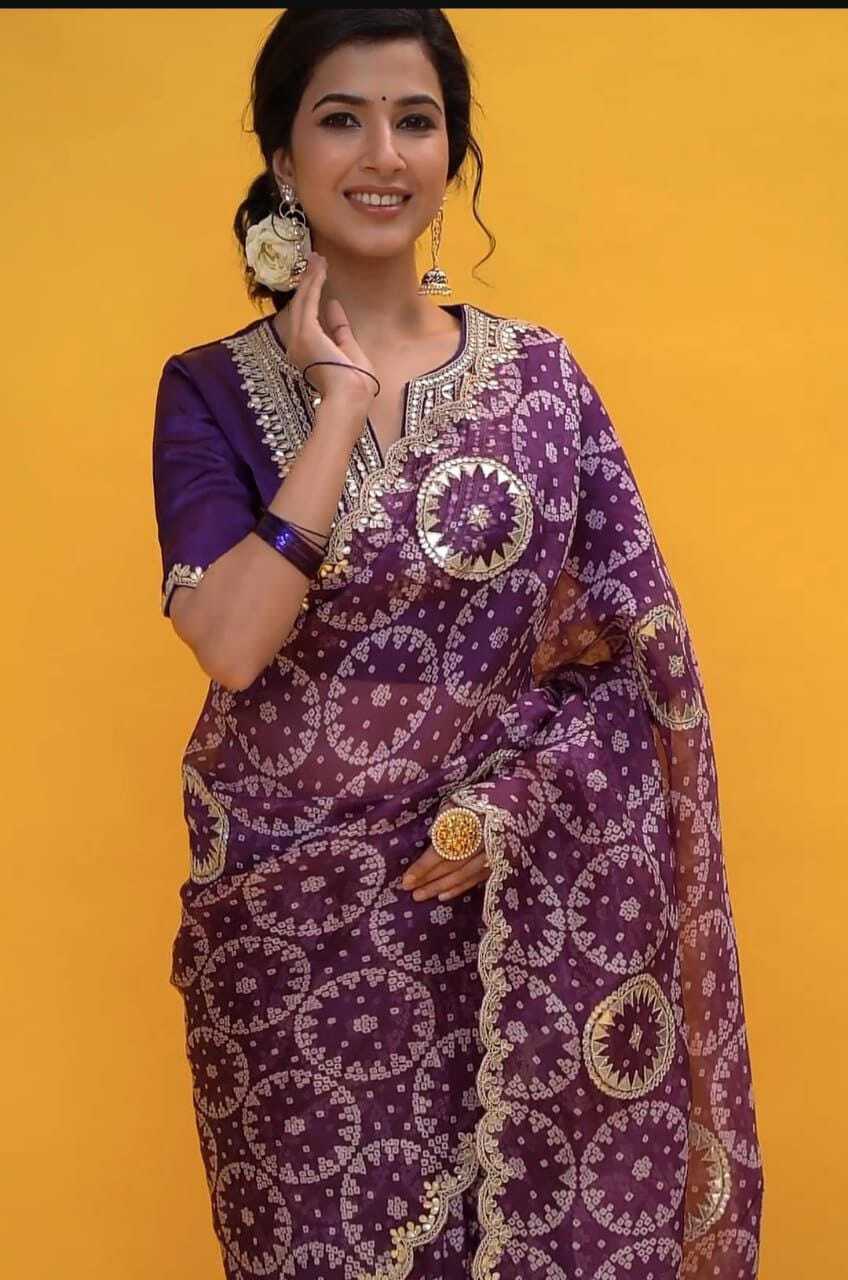 Party Wear Organza Saree