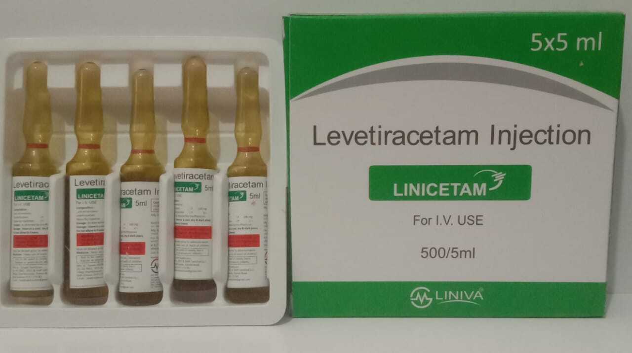 Levetiracetam Injection - 5ml, Prescription Neuro Treatment | Dosage As Per Doctor's Instructions, Room Temperature Storage