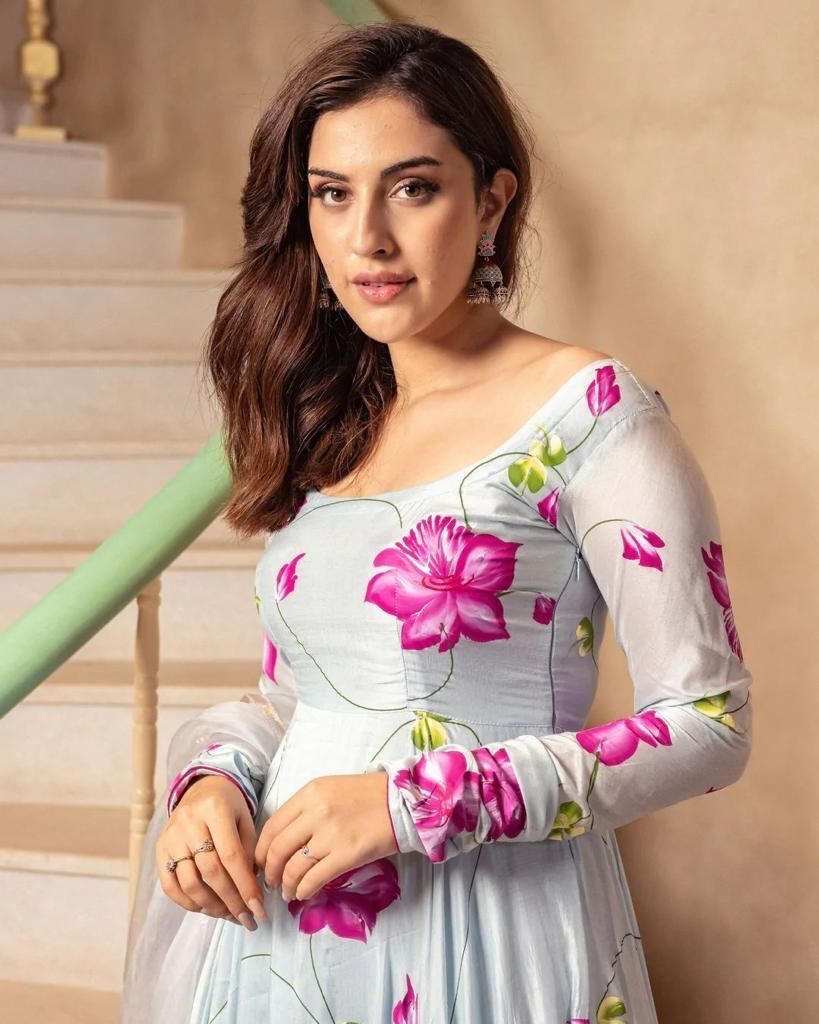 Flower Maxi Gown With Dupatta - Georgette Fabric, Size S-xxl, Flare Sleeves, Printed Pattern, Daily Wear