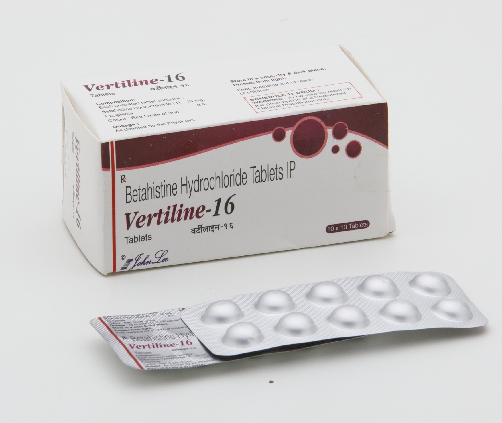 Betahistine Dihydrochloride Tablet - 8mg, 16mg, 24mg | Antivertigo Treatment For Meniere's Disease, Cool Storage Required
