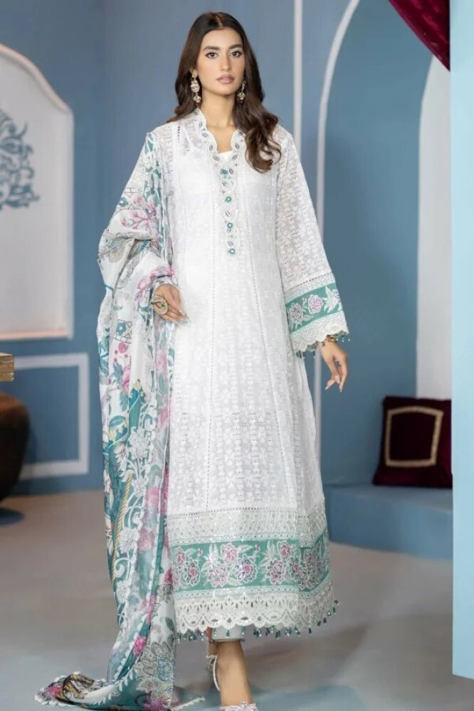 White Pakistani Suits Adan S Libaas Lueur Chikankari