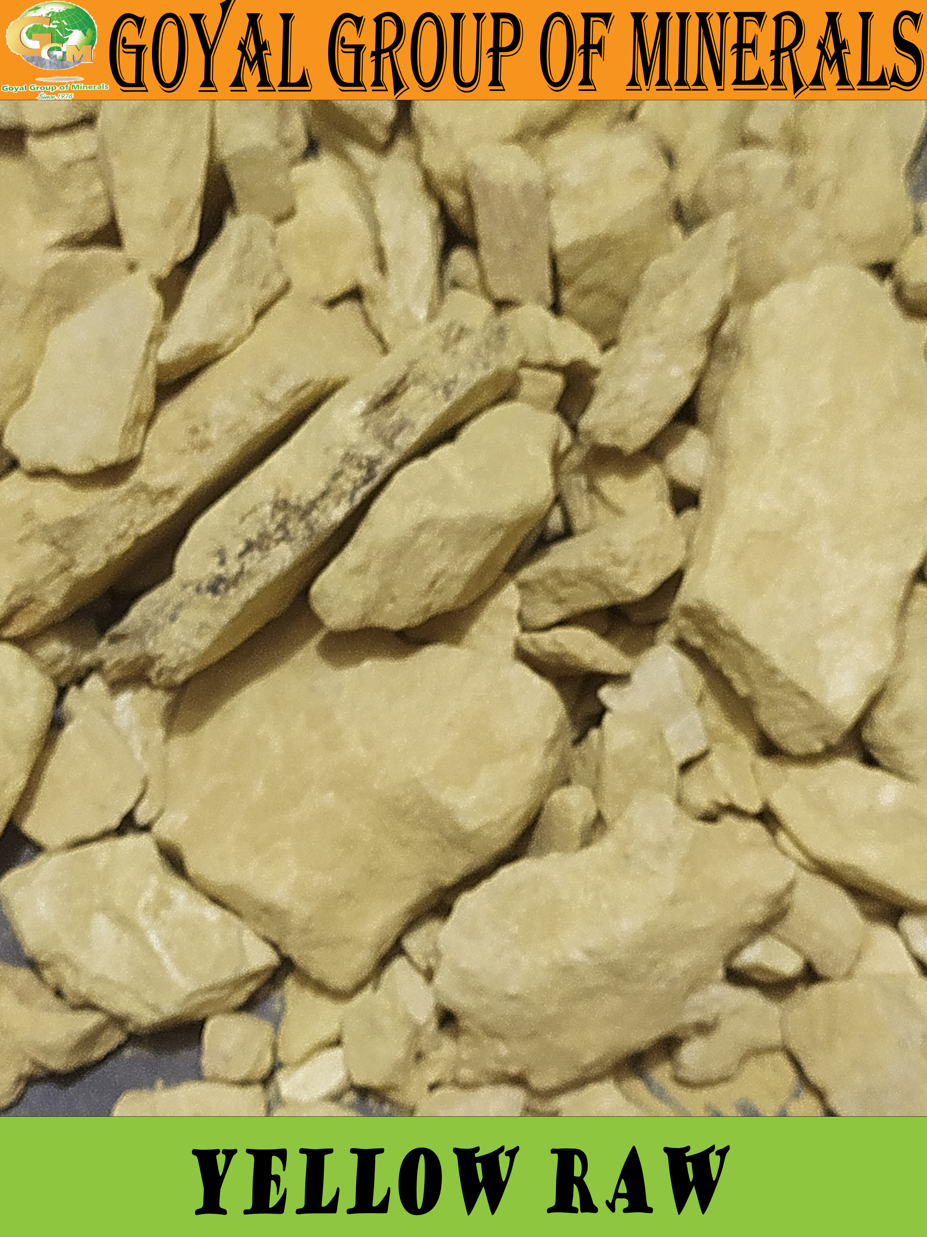 Yellow Soapstone Raw Material