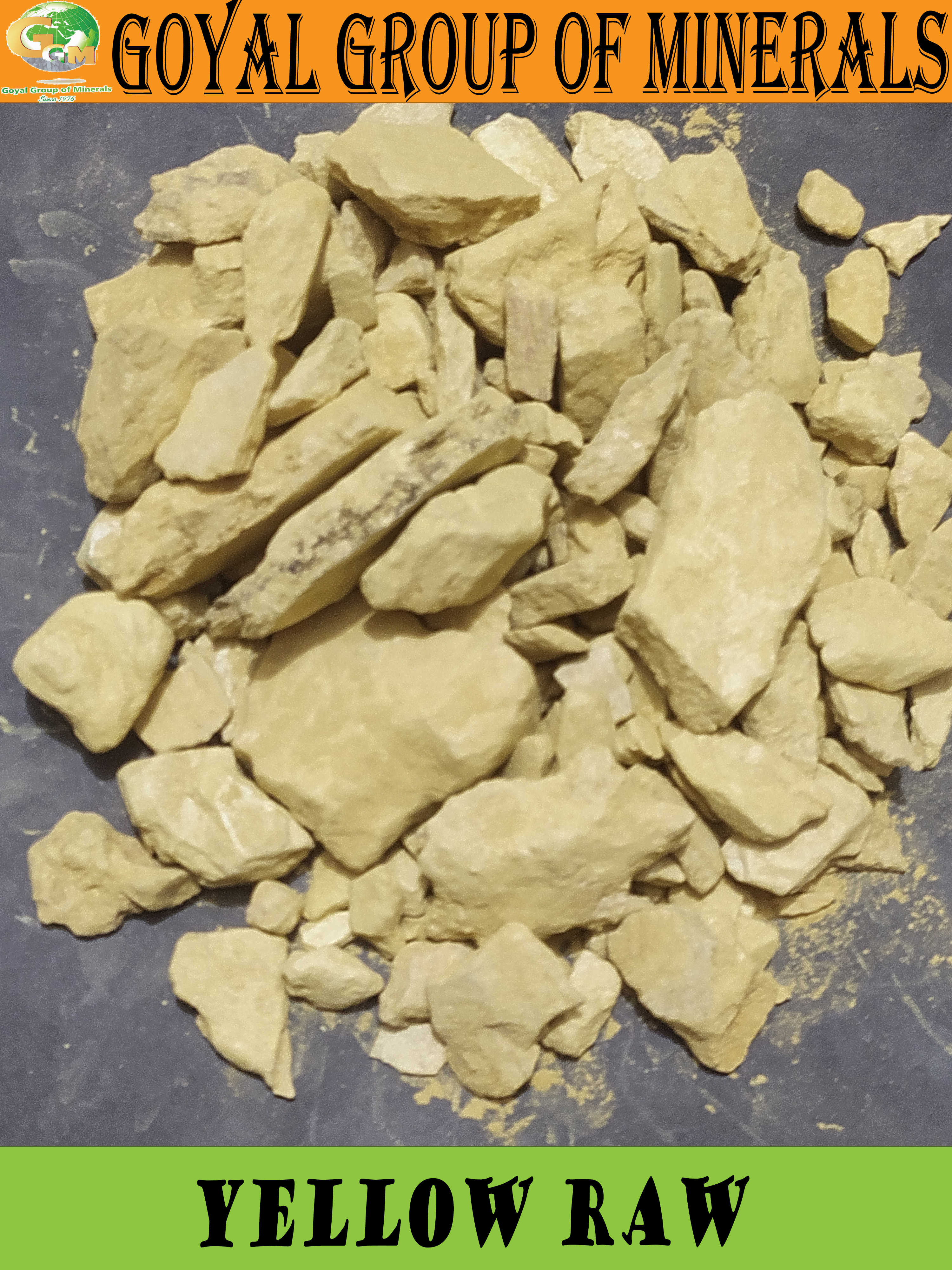 Yellow Soapstone Raw Material
