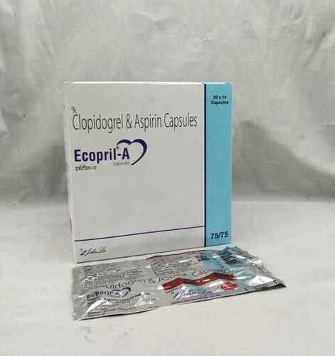 Clopidogrel Bisulphate Capsule - Clopidogrel Bisulphate IP 75MG + Aspirin IP 75MG , Antiplatelet Action for Blood Clot Prevention and Heart Health