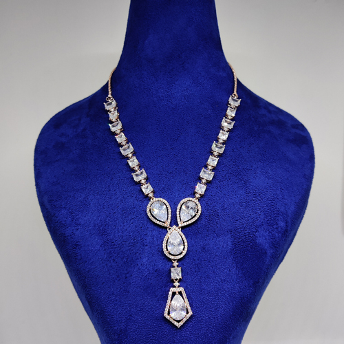 Designer Necklace Set - Customized Size, Shell Stone Accents | Elegant Women's Jewelry Collection