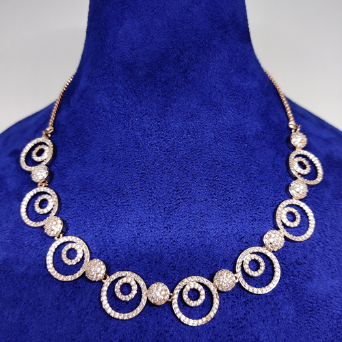 Modern Necklace Set - Customized Size, Shell Stone Material | Elegant Jewelry Design For Women