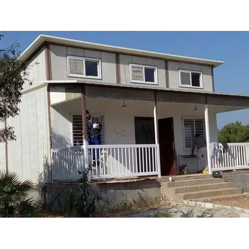 व्हाइट इंडस्ट्रियल प्रीफैब्रिकेटेड बिल्डिंग