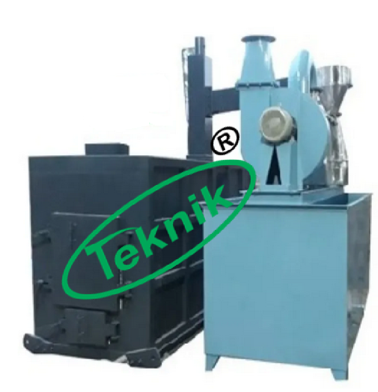 Chicken Waste Incinerator - Steel Construction, 50 Kg/hr Capacity | Semi Automatic Operation, 850c-1200c Temperature Range, Light Gray Color