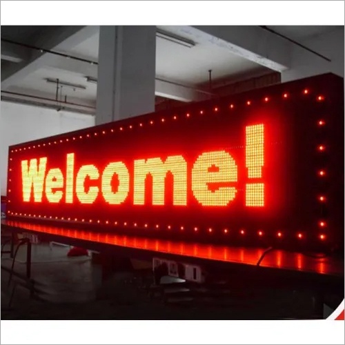 Single Color Scrolling Led Display Application: Industrial & Commercial